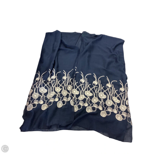 Swimwear Cover-up By Clothes Mentor In Blue & Cream, Size: Osfm