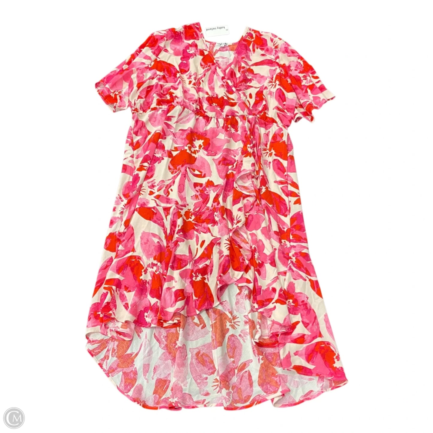 Dress Casual Maxi By Kathy Ireland In Pink & Red, Size: 3x