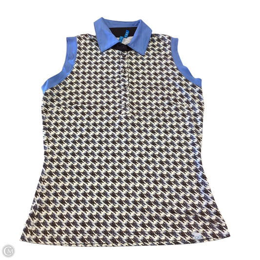 Top Sleeveless By Clothes Mentor In Blue & Brown, Size: S