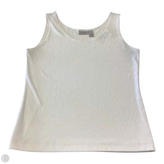 Top Sleeveless Basic By Chicos In White, Size: M