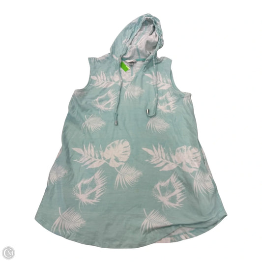 Top Sleeveless By Christopher And Banks In Green & White, Size: M