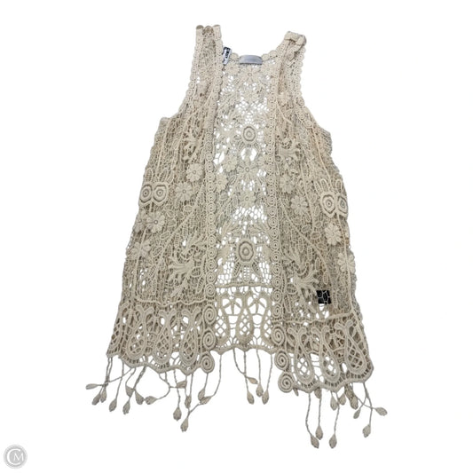 Vest Other By Clothes Mentor In Cream, Size: Osfm