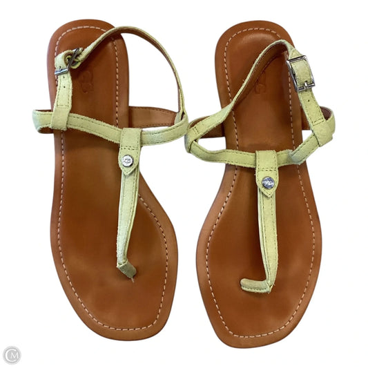 Sandals Designer By Ugg In Green, Size: 6
