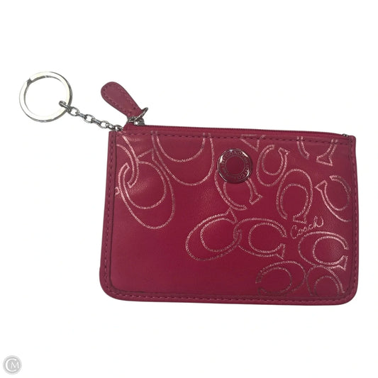 Coin Purse Designer By Coach, Size: Small