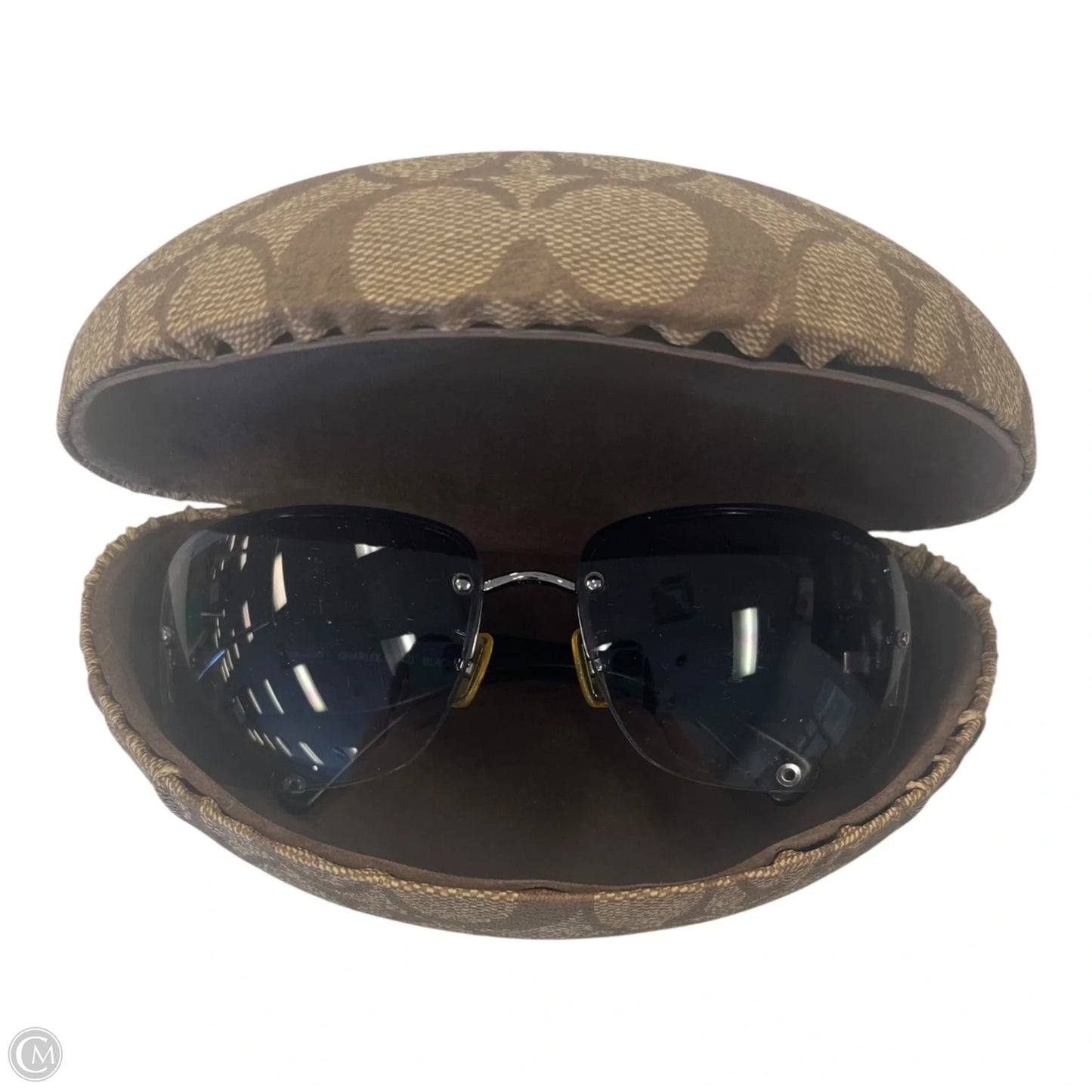 Sunglass Case Designer By Coach, Size: Medium
