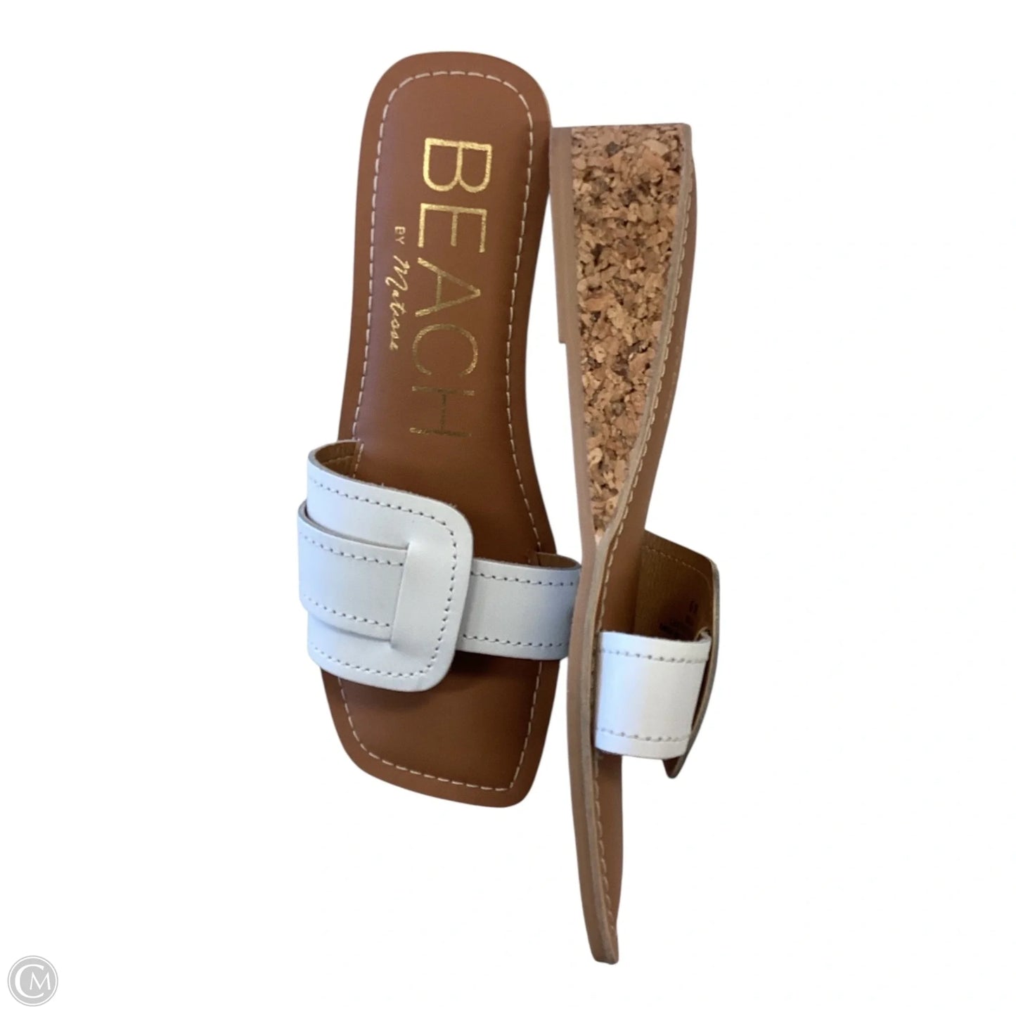 Sandals Flats By Clothes Mentor In White, Size: 6