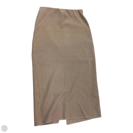 Skirt Midi By Zara In Brown, Size: S