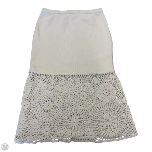 Skirt Midi By House Of Harlow In Cream, Size: M