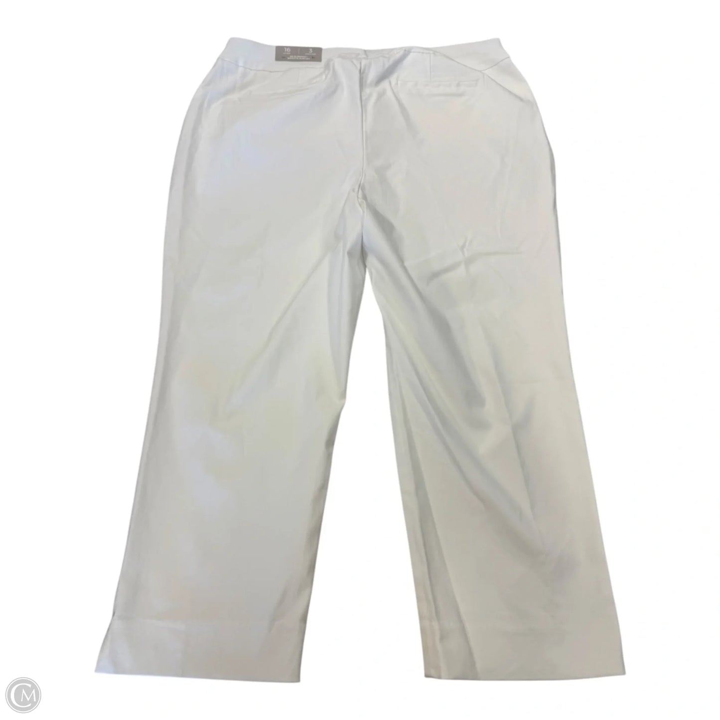 Pants Cropped By Chicos In White, Size: 16
