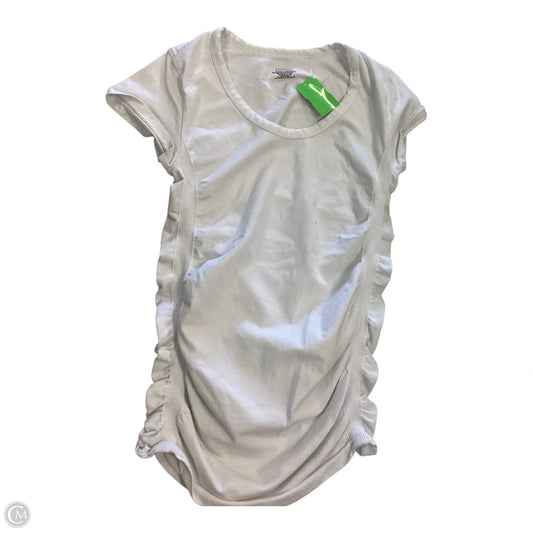 Athletic Top Short Sleeve By Athleta In White, Size: S