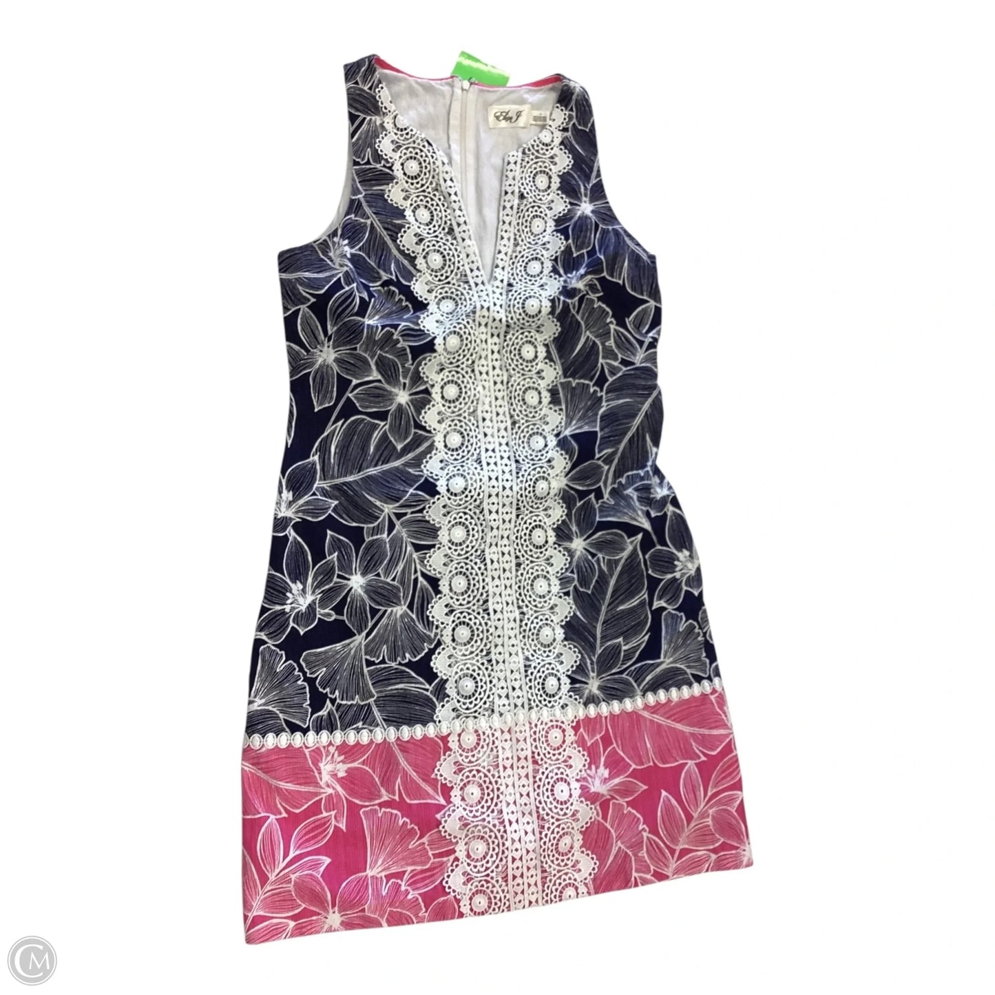 Dress Casual Short By Eliza J In Blue & Pink, Size: 4