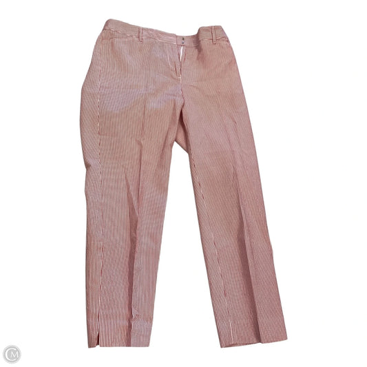 Capris By Talbots In Red & White, Size: 4