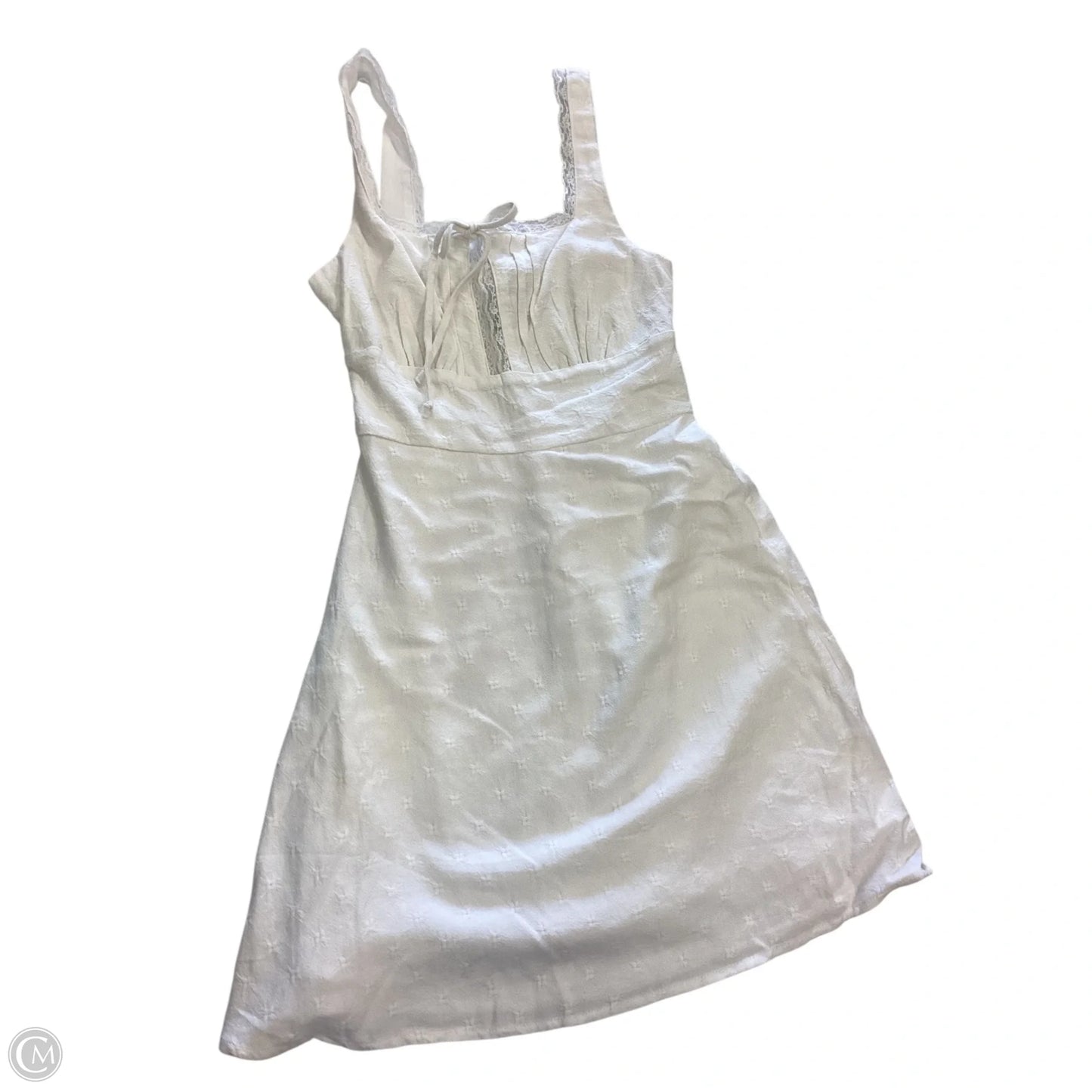 Dress Casual Short By Clothes Mentor In Cream & Pink, Size: L