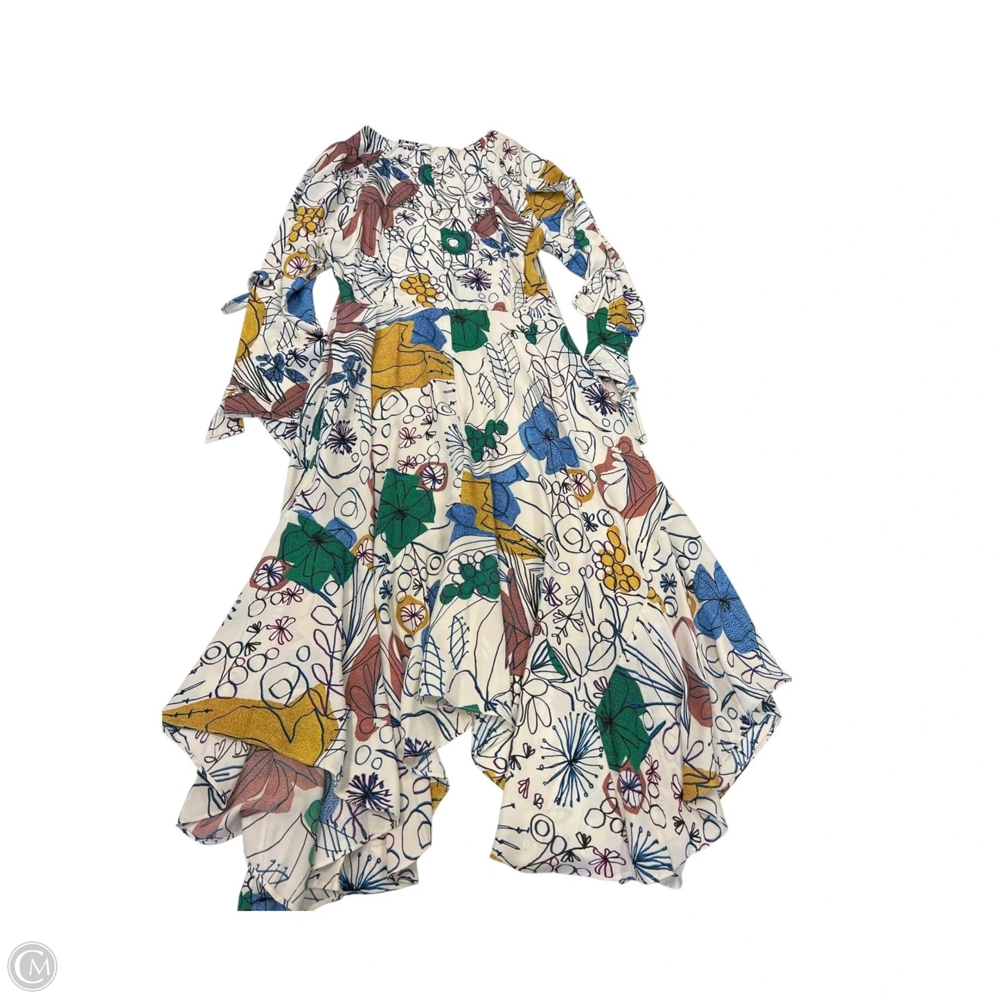 Dress Casual Midi By Bcbgmaxazria In Floral Print, Size: 6