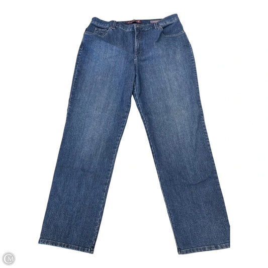 Jeans Straight By Gloria Vanderbilt In Blue Denim, Size: 16