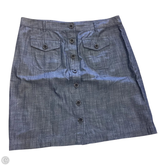 Skirt Midi By Van Heusen In Blue, Size: 8