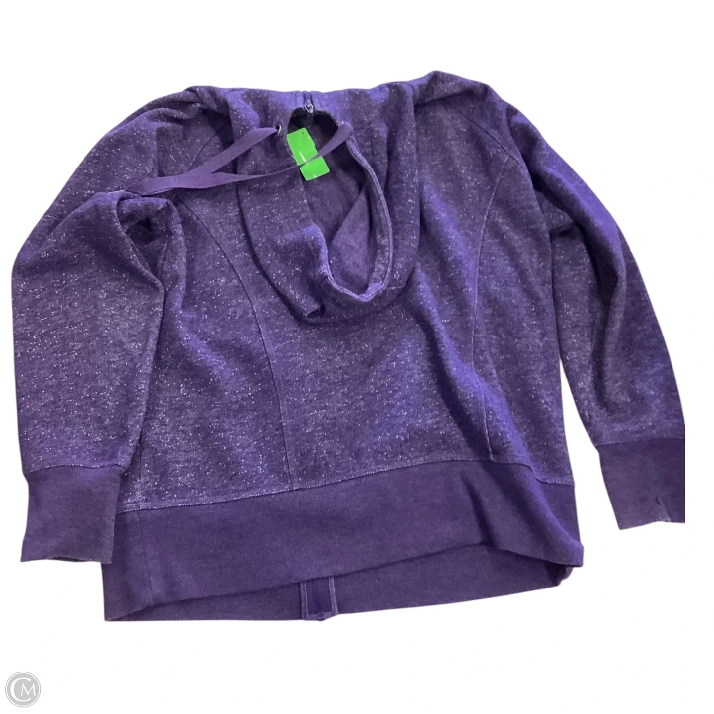 Sweatshirt Hoodie By Mta Sport In Purple, Size: L