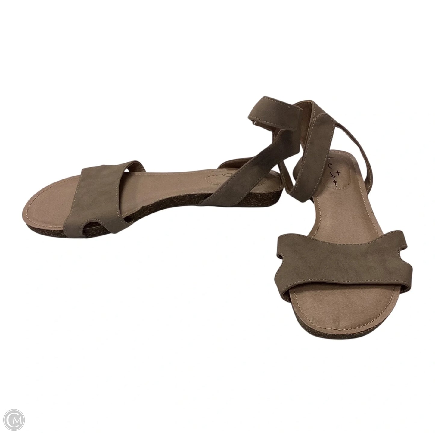 Sandals Flip Flops By Clothes Mentor In Green, Size: 8