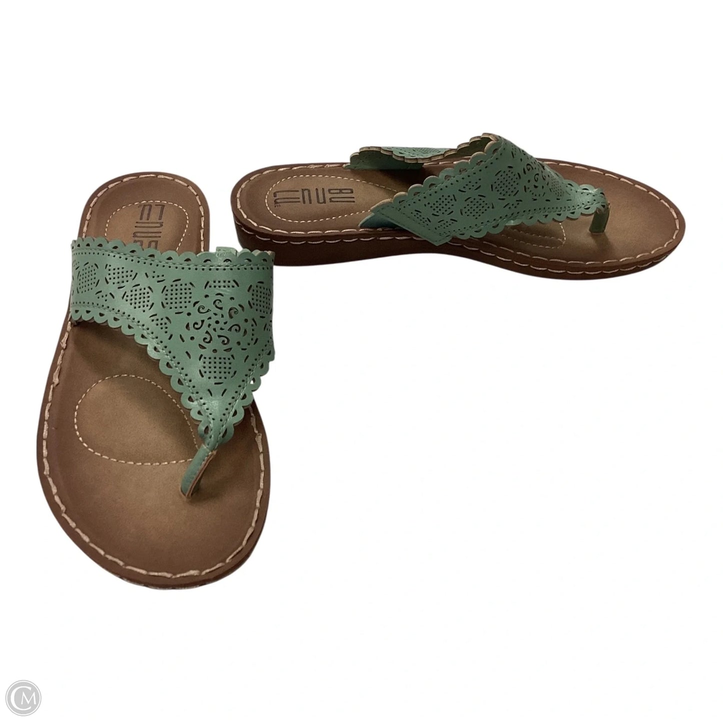 Sandals Flats By Me Too In Beige, Size: 7.5