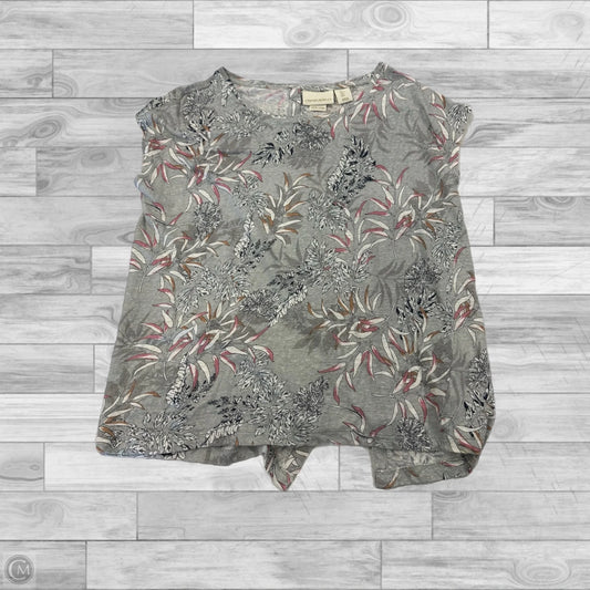 Top Short Sleeve By Cynthia Rowley In Floral Print, Size: L