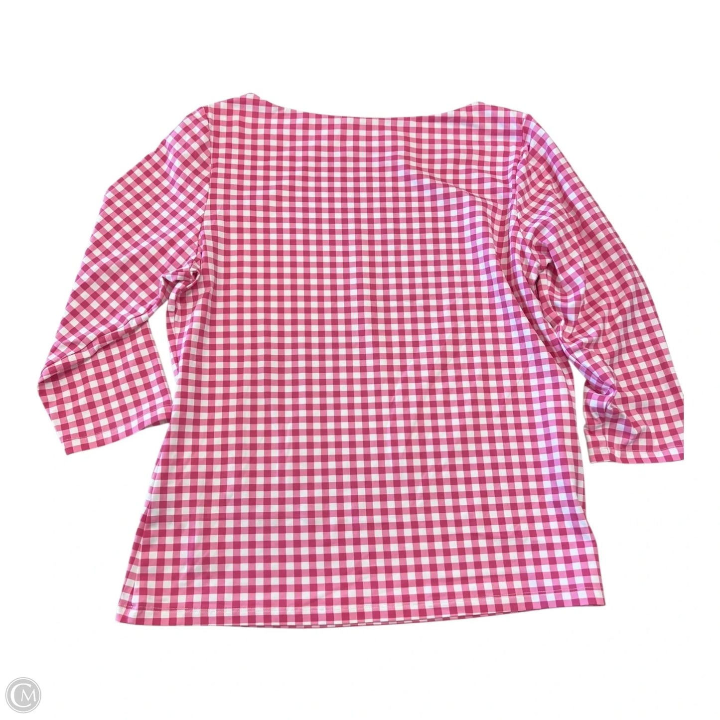 Top 3/4 Sleeve By J Mclaughlin In Plaid Pattern, Size: Xl