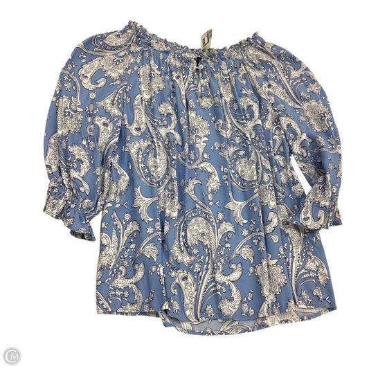 Top 3/4 Sleeve By Talbots In Paisley Print, Size: S
