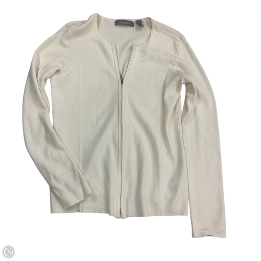 Cardigan By Liz Claiborne In Cream, Size: S