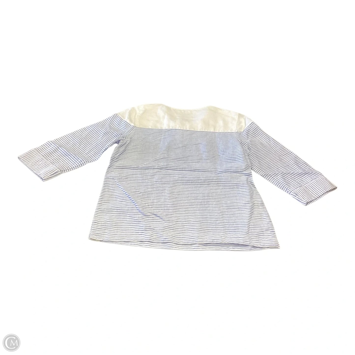 Top 3/4 Sleeve By Tommy Bahama In Blue & White, Size: S