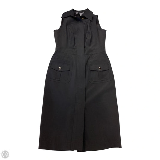 Dress Casual Midi By Per Se In Black, Size: 2