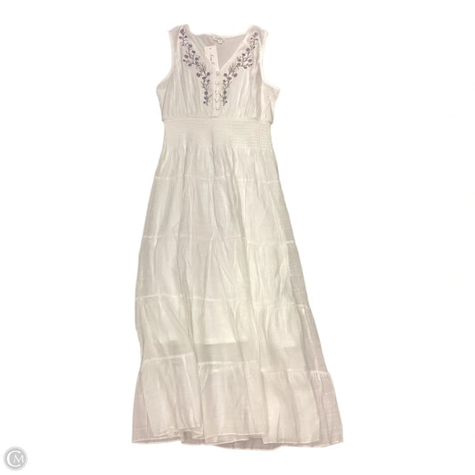 Dress Casual Maxi By Clothes Mentor In Blue & White, Size: M