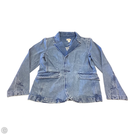 Jacket Denim By Ana In Blue Denim, Size: M