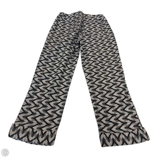 Pants Cropped By Joseph Ribkoff In Black & Grey, Size: 6