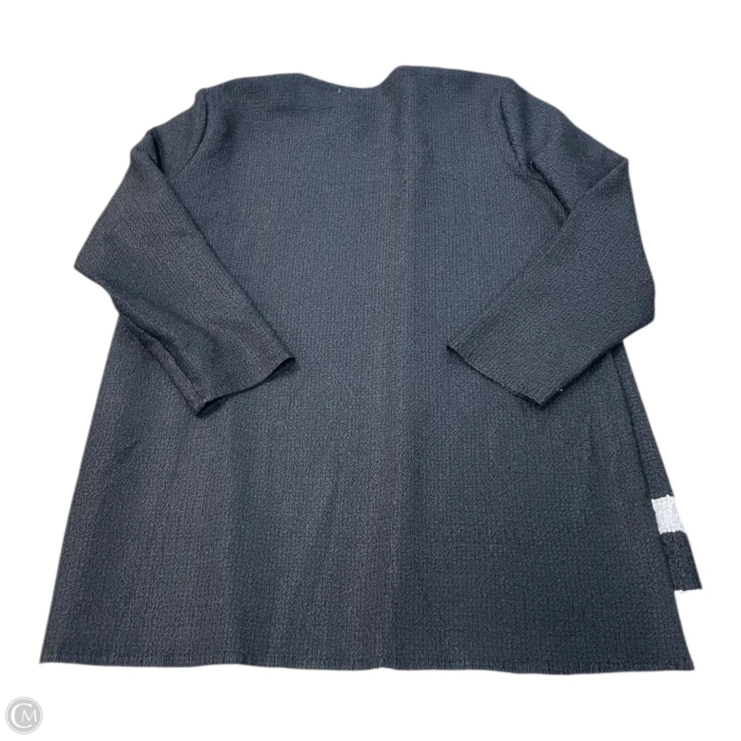 Jacket Shirt By Chicos Private Collection In Black & White, Size: Xl