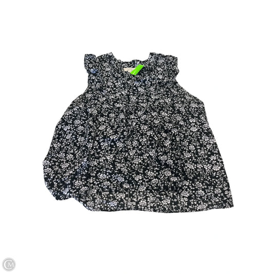 Top Sleeveless By Loft In Floral Print, Size: Xl
