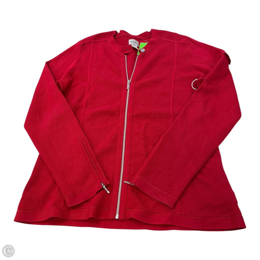 Jacket Other By Chicos In Red, Size: L
