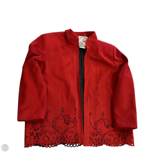 Blazer By Clothes Mentor In Red, Size: 12