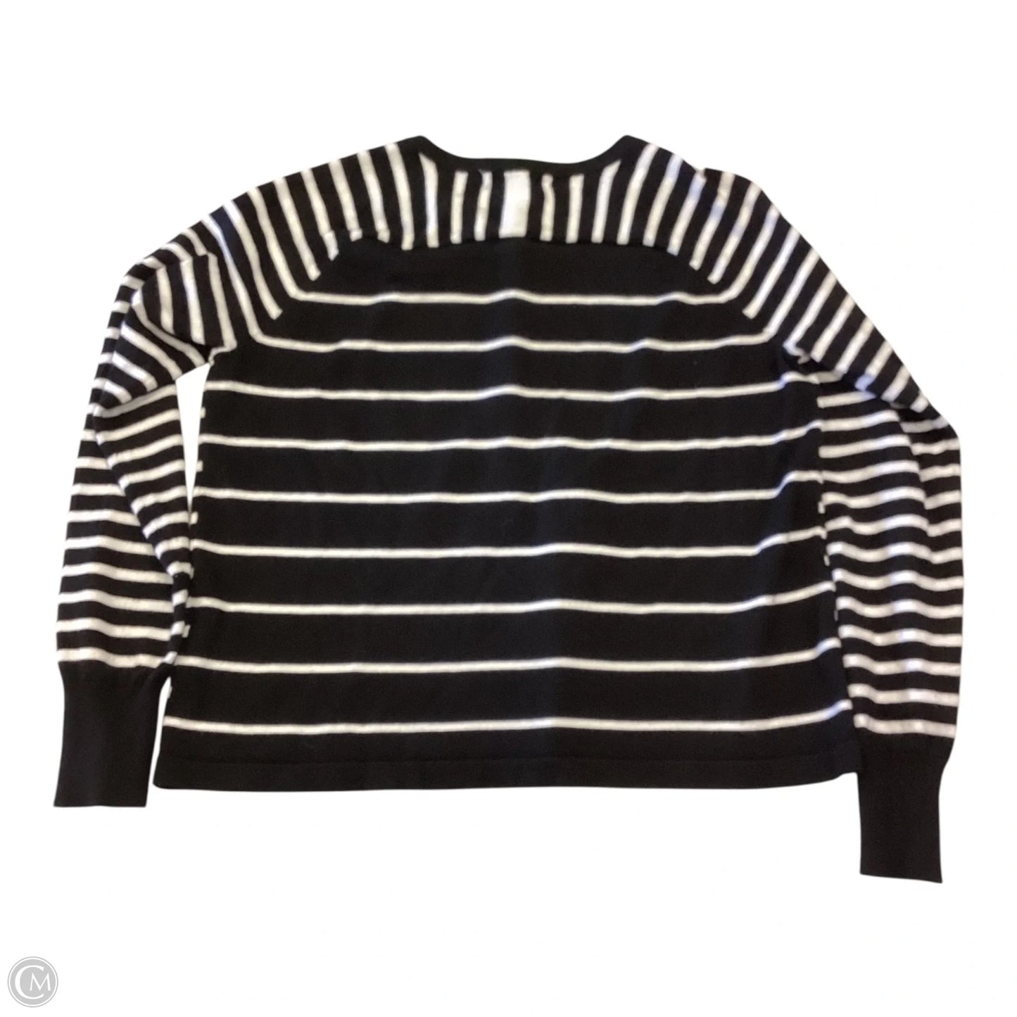 Cardigan By Cable And Gauge In Striped Pattern, Size: L