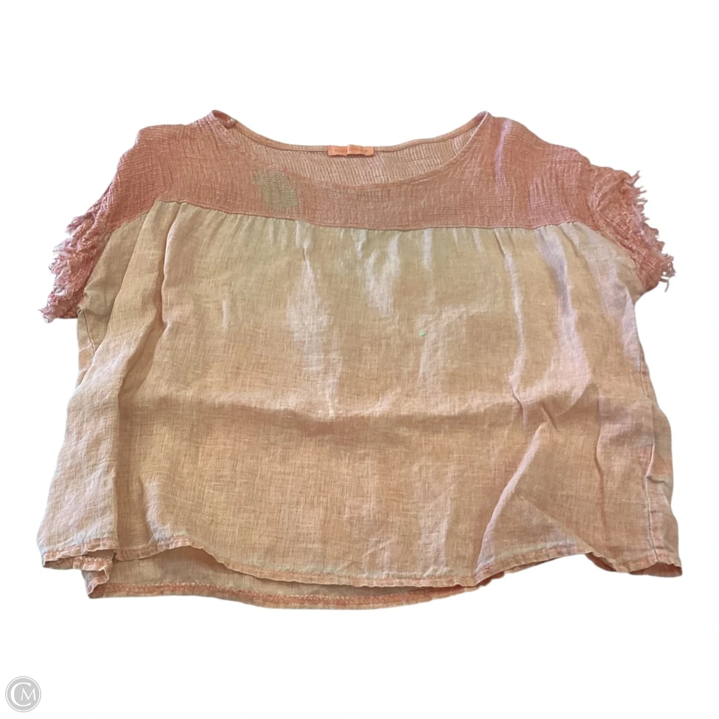Top Short Sleeve By Clothes Mentor In Orange, Size: Osfm