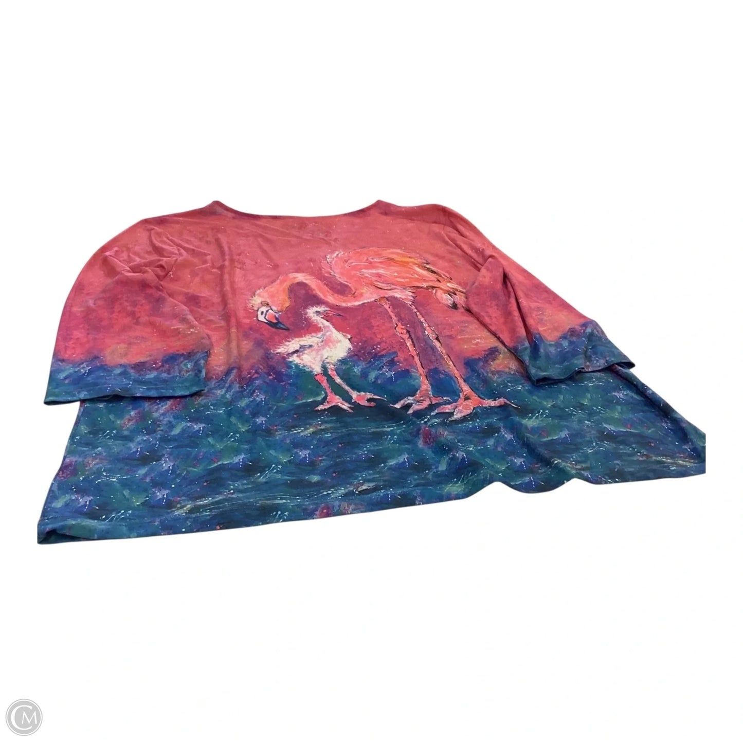 Top 3/4 Sleeve By Leoma Lovegrove In Multi-colored, Size: 3x
