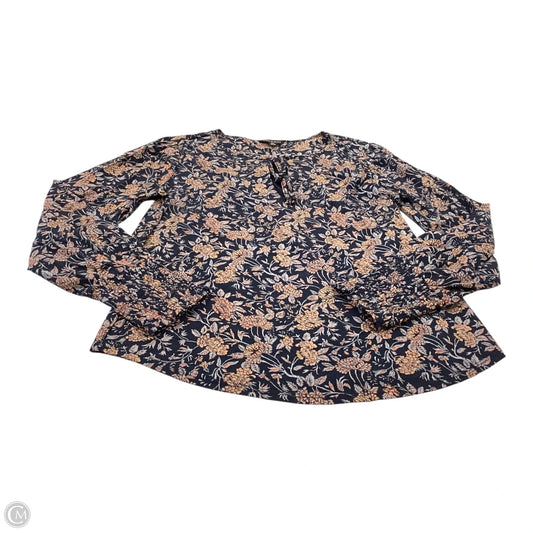Top Long Sleeve By Lucky Brand In Floral Print, Size: S