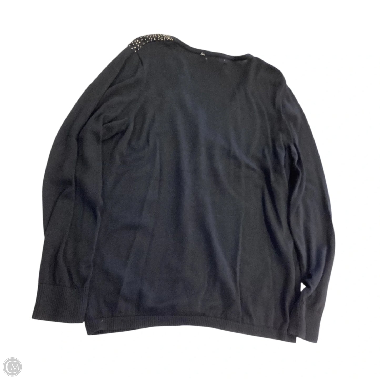 Cardigan By Calvin Klein In Black & Gold, Size: Xl