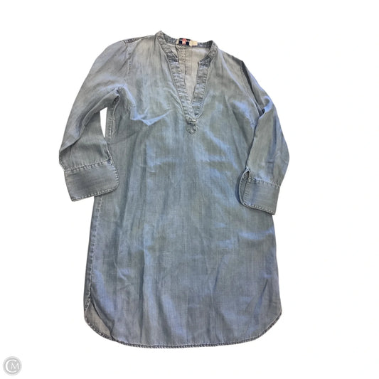 Dress Casual Midi By Vineyard Vines In Blue Denim, Size: 2