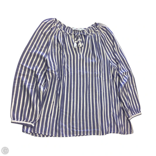 Top Long Sleeve By Vineyard Vines In Striped Pattern, Size: M