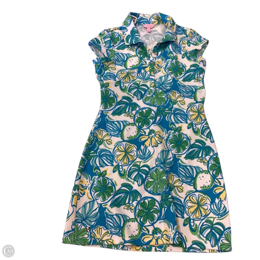 Dress Designer By Lilly Pulitzer In Blue & Green, Size: M