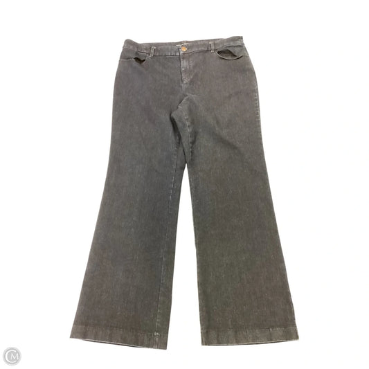 Jeans Wide Leg By Chicos In Blue Denim, Size: Xl