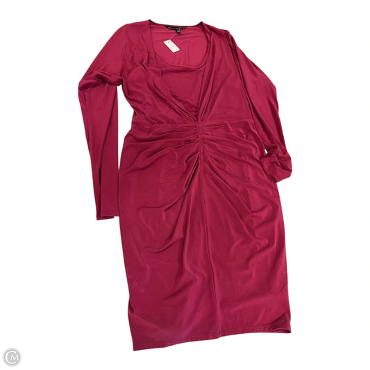 Dress Party Midi By White House Black Market In Red, Size: S
