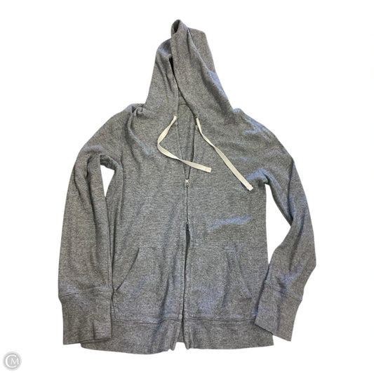 Sweatshirt Hoodie By J. Crew In Blue & Cream, Size: M