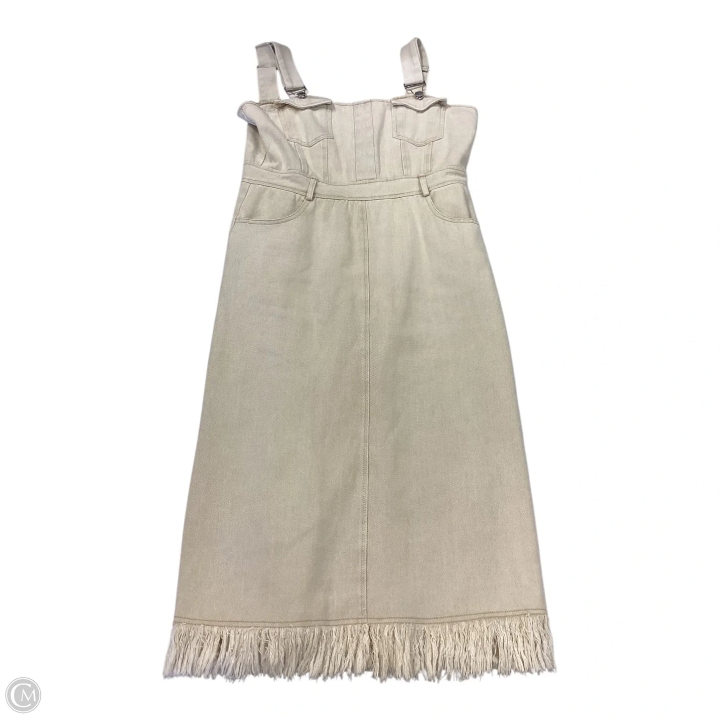 Dress Casual Midi By Cloud Ten In Ivory, Size: L