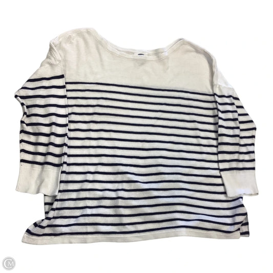 Top 3/4 Sleeve By Old Navy In Striped Pattern, Size: Xl
