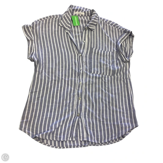 Top Short Sleeve By Be Cool In Striped Pattern, Size: M